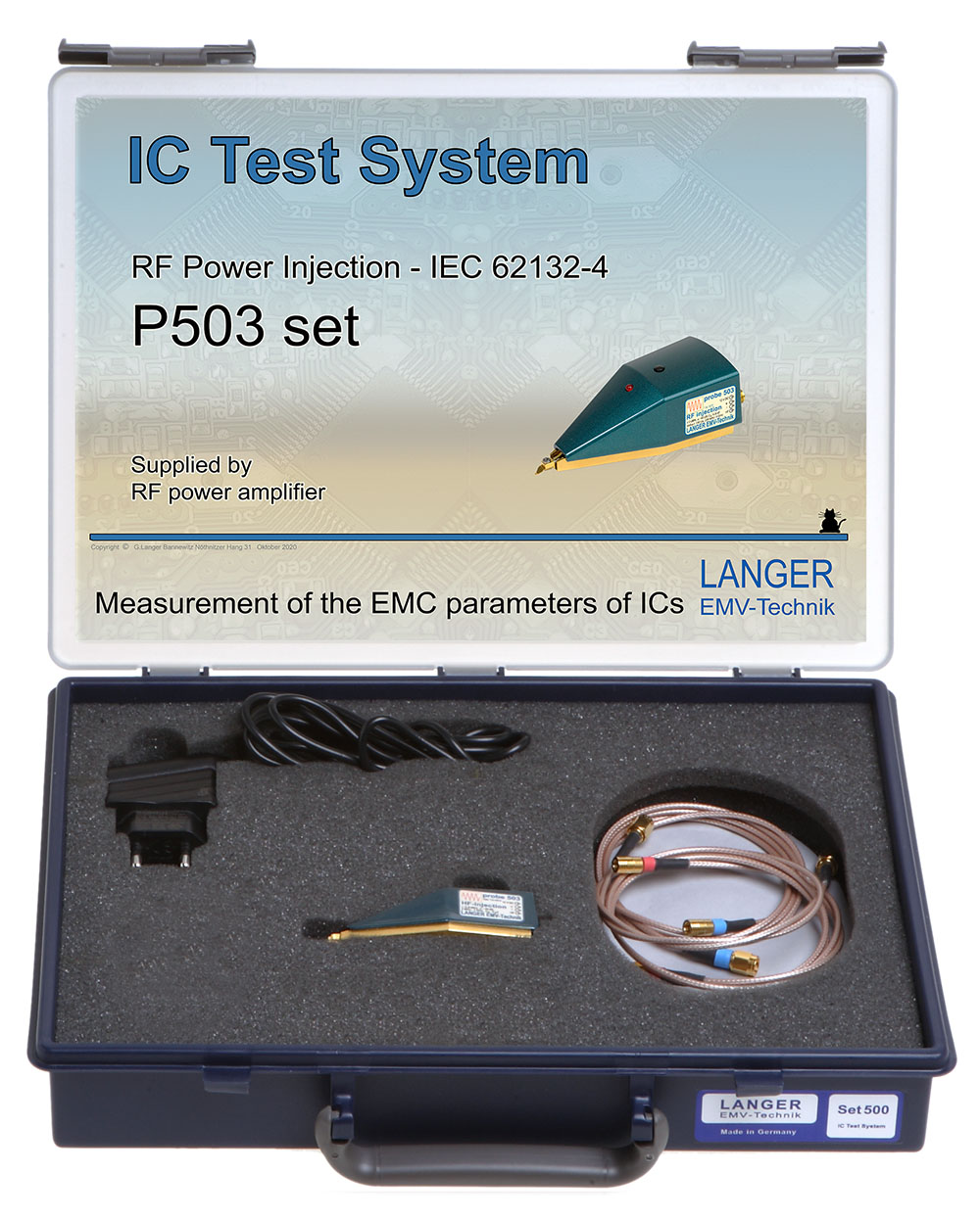 P503 set, RF Power Injection IEC 62132-4 up to 1 GHz